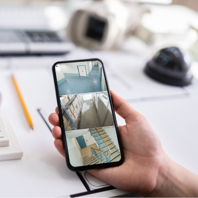 Scottsdale security camera feed on cell phone